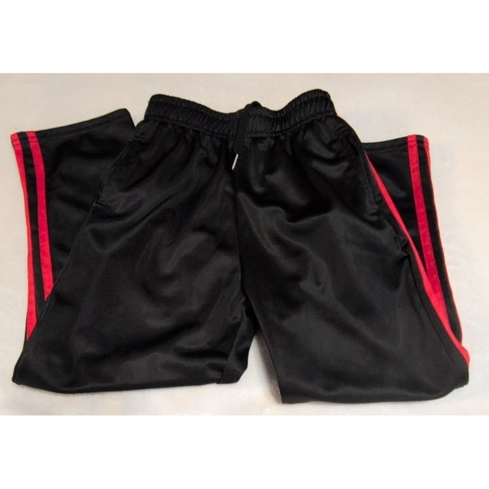 Resinta Track Pants Mens XS Black Red Stripe Athletic‎ Joggers Excellent